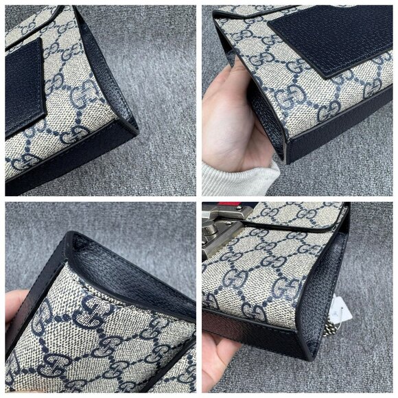 GUCCI Padlock Canvas Shoulder Bag 775-022725 - Picture 8 of 15